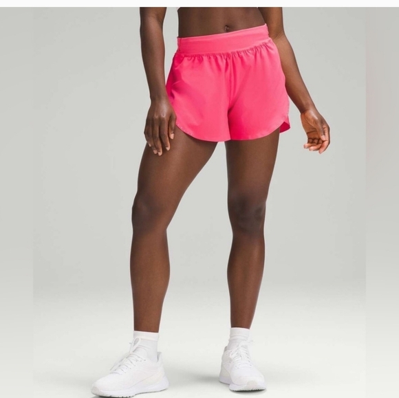 Fast and Free High-Rise Classic-Fit Split Short 3" Size 0 Lip Gloss (Pink) - Picture 1 of 12